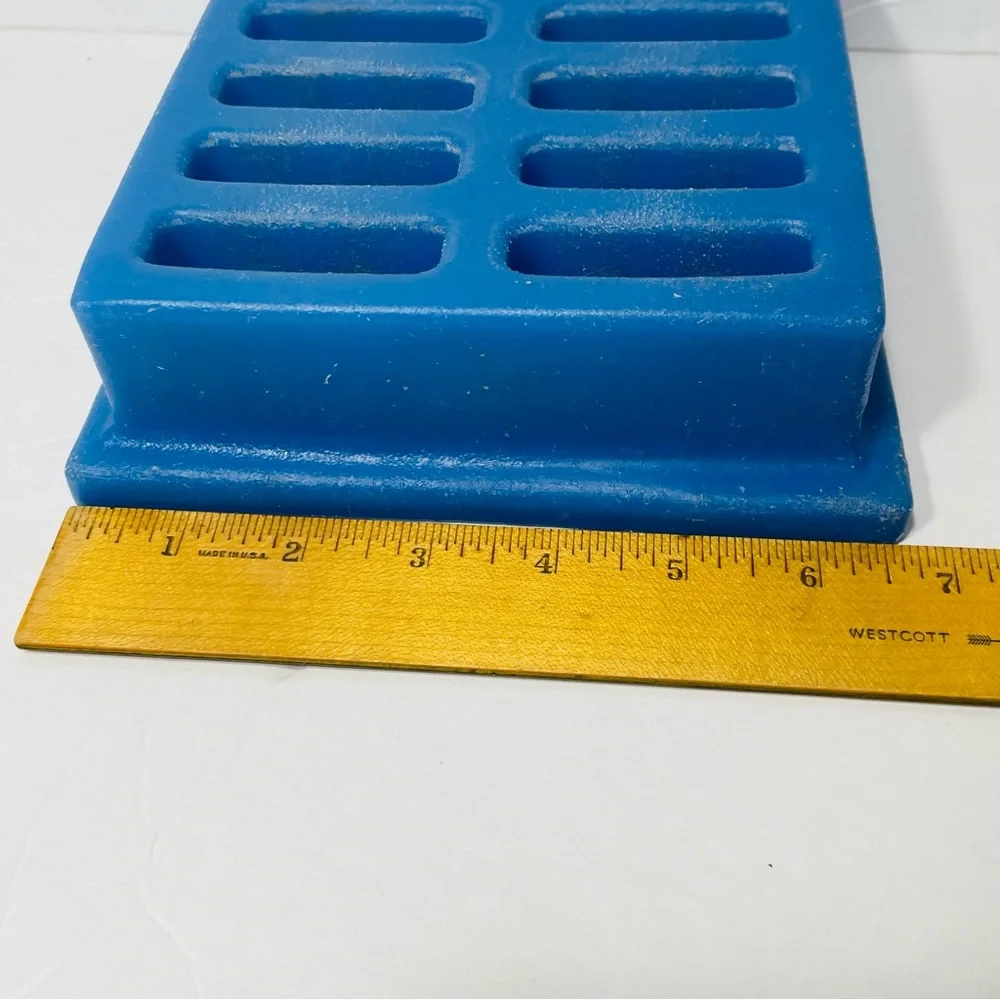Dog Grooming Blade Caddy Vintage Double K Blue 5353 Holds 10 Clipper Reg Blades